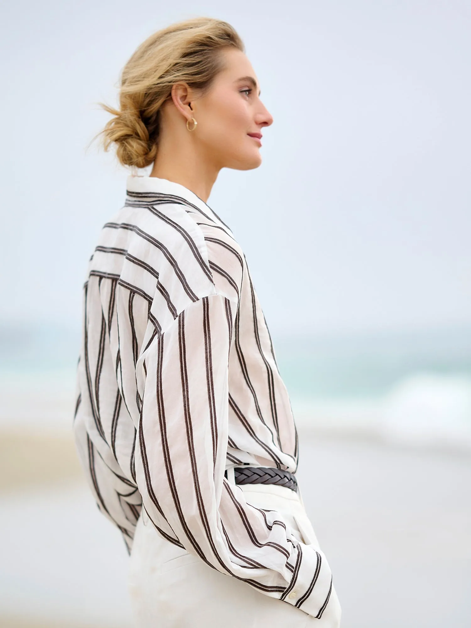 Paillette Stripe Shirt