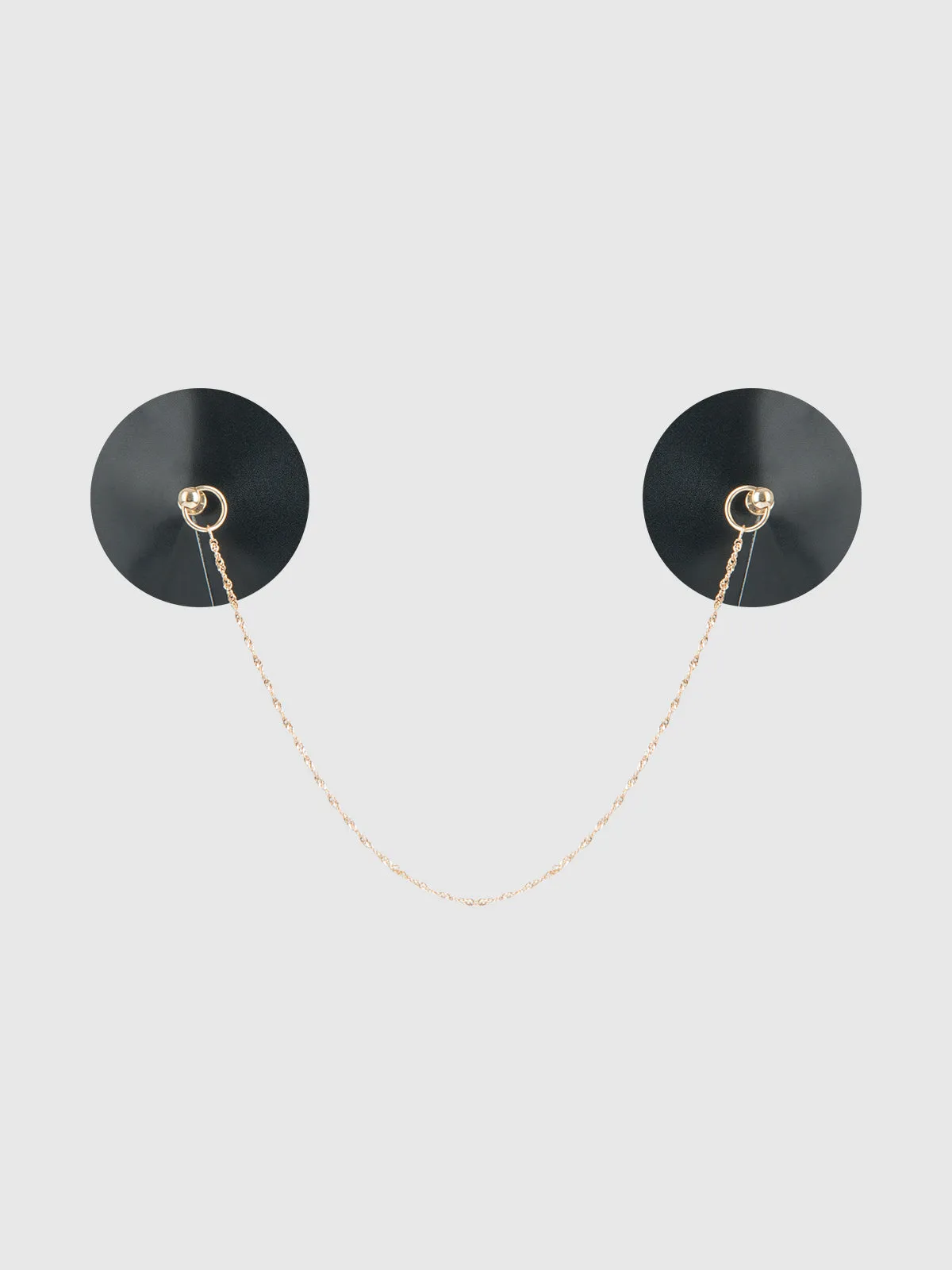 Patent & Chain Drape Pasties