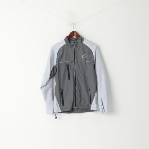 Patrick Women M Jacket Gray Lightweight Reflective Grey Full Zipper Sportswear Top