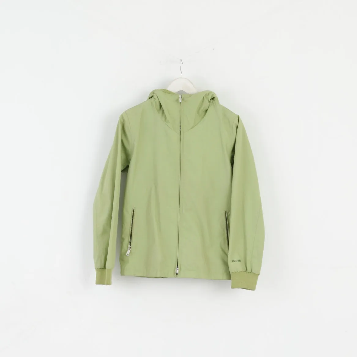 Peak Performance Women S Jacket Green Cotton Blend Hooded Kasy J Style Top