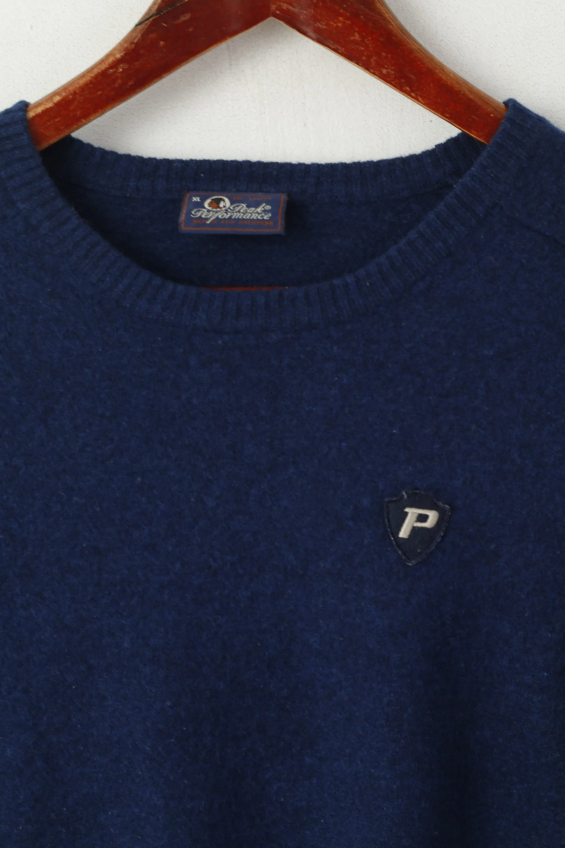Peak Performance Women XL (M) Jumper Blue Wool Lander Nature Classic Sweater