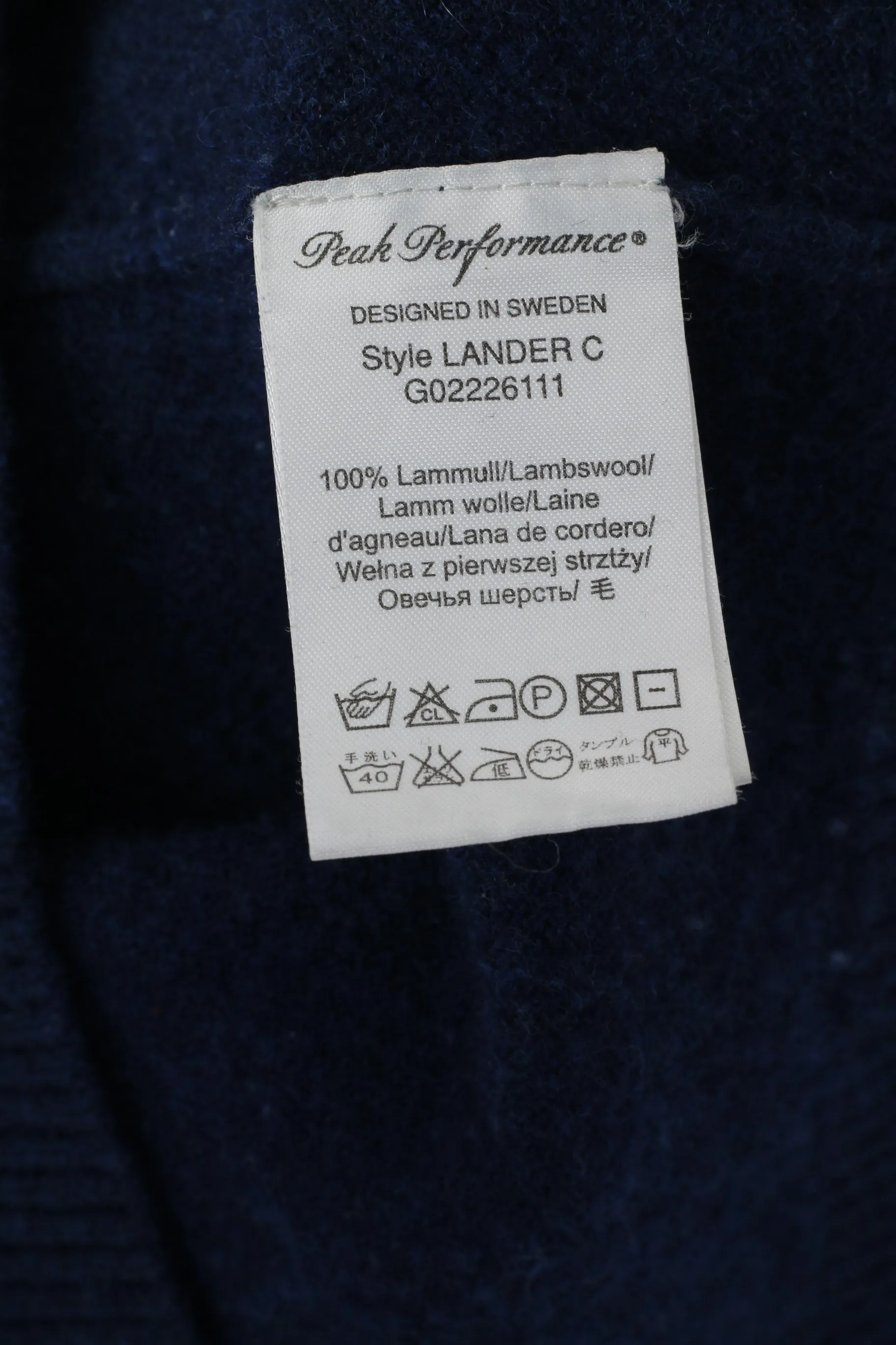 Peak Performance Women XL (M) Jumper Blue Wool Lander Nature Classic Sweater