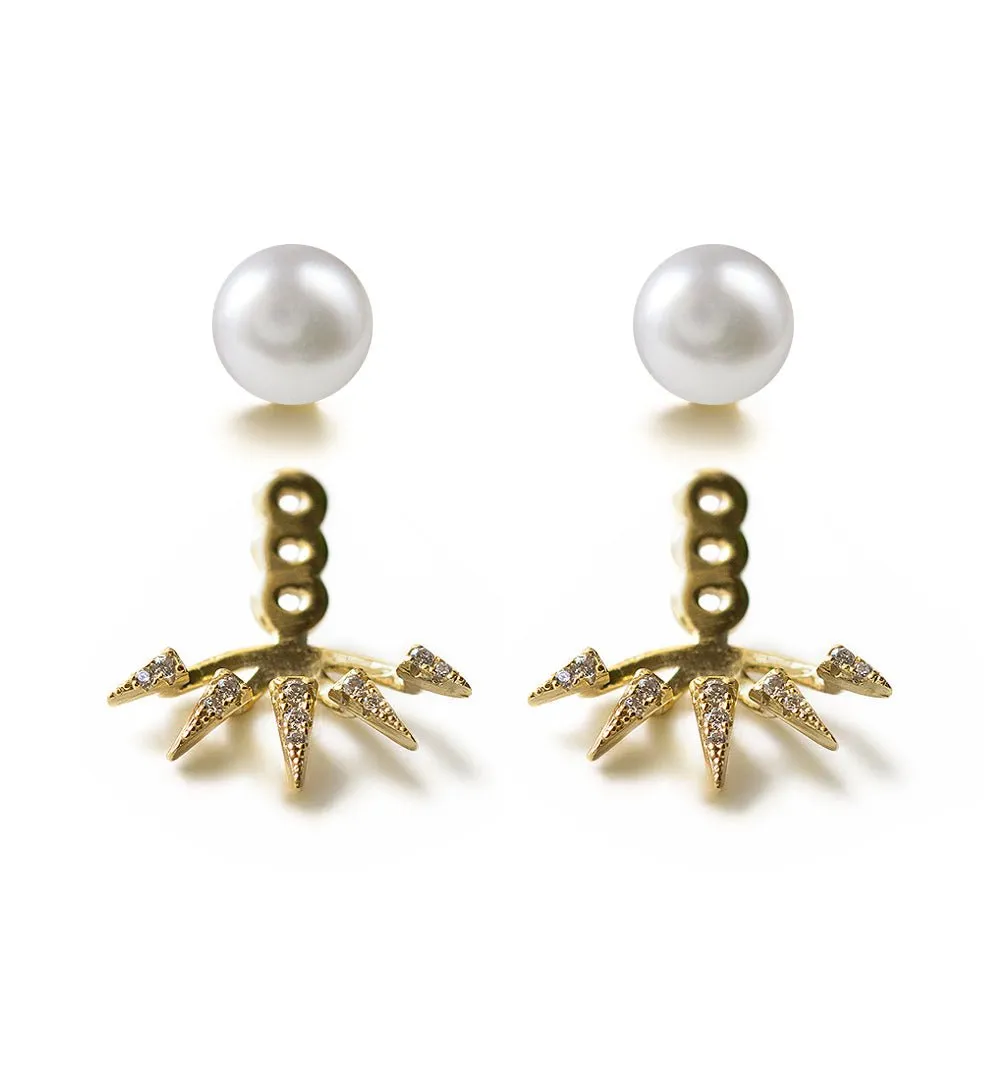 Pearl Spike Ear Jacket