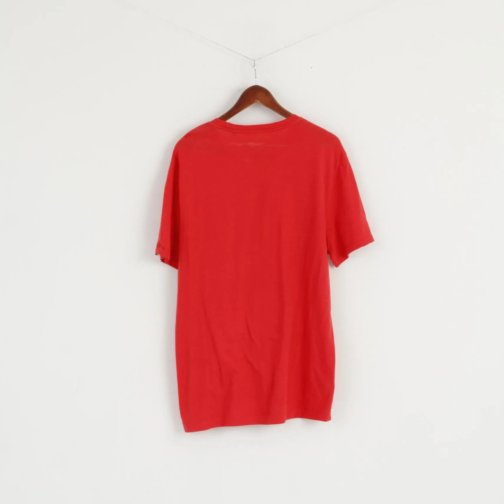 Penguin by Munsingwear Men XL T- Shirt Red Graphic Crew Neck Stretch Cotton Top
