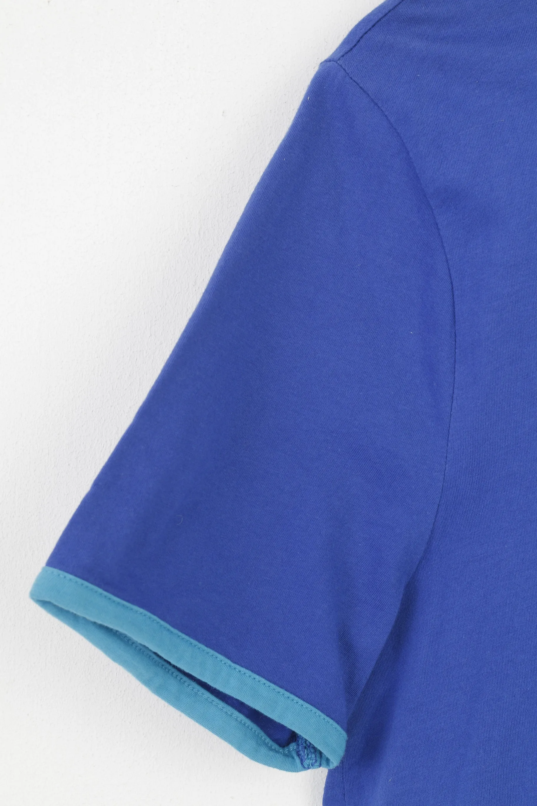 Penguin Men M Polo Shirt Blue Cotton Classic Fit Stretch Top