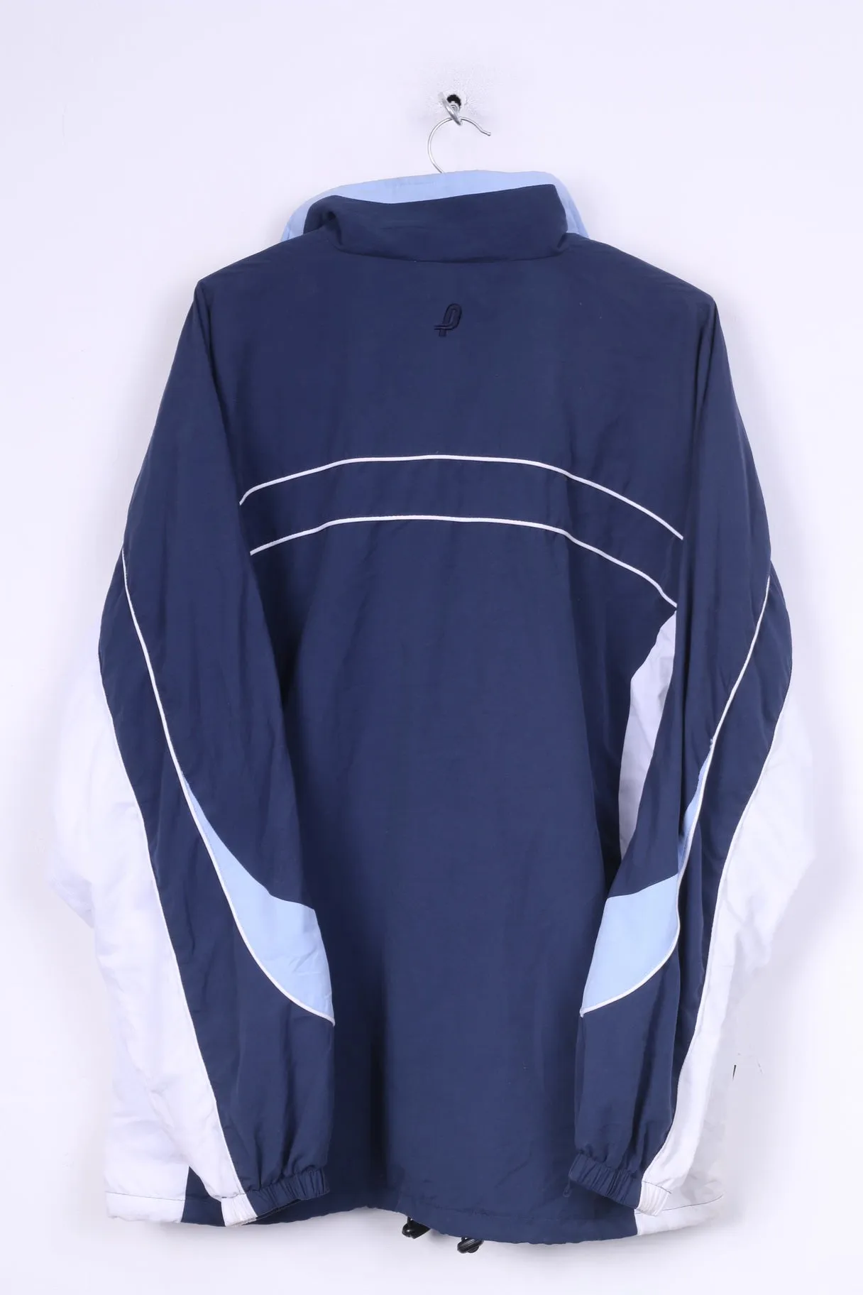 Penn U.S.A. Mens L Jacket Lightweight Full Zipper Blue American Sportswear