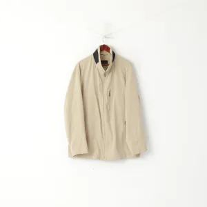 Pierre Cardin Men 58 XXL Jacket Beige Casual Lightweight Zip Up Funkcional Top