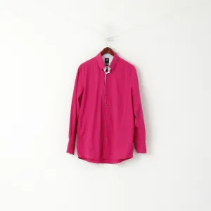 Pierre Cardin Men XL Casual Shirt Amaranth Cotton Smart Cut Button Down Collar Top