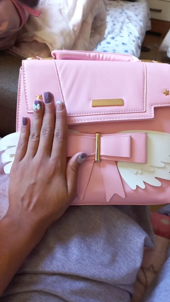 Pink Angel Wing Handbag