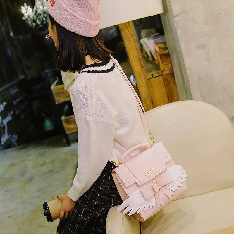 Pink Angel Wing Handbag