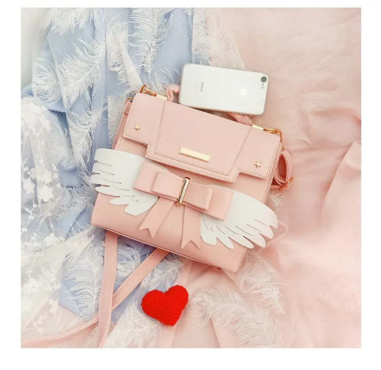 Pink Angel Wing Handbag