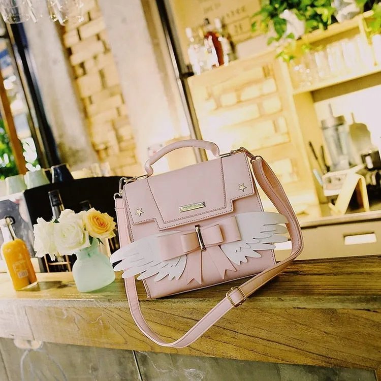 Pink Angel Wing Handbag