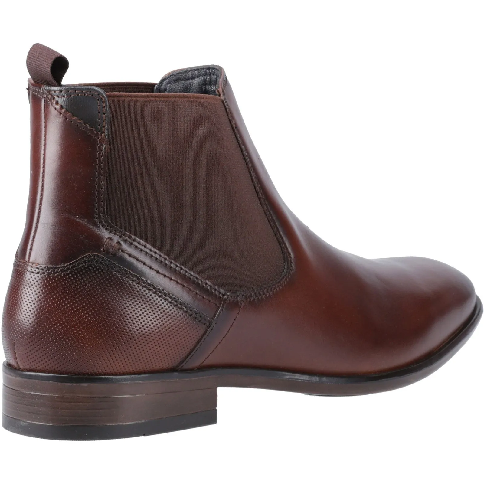 POD Frank Mens Leather Pull On Formal Chelsea Boot