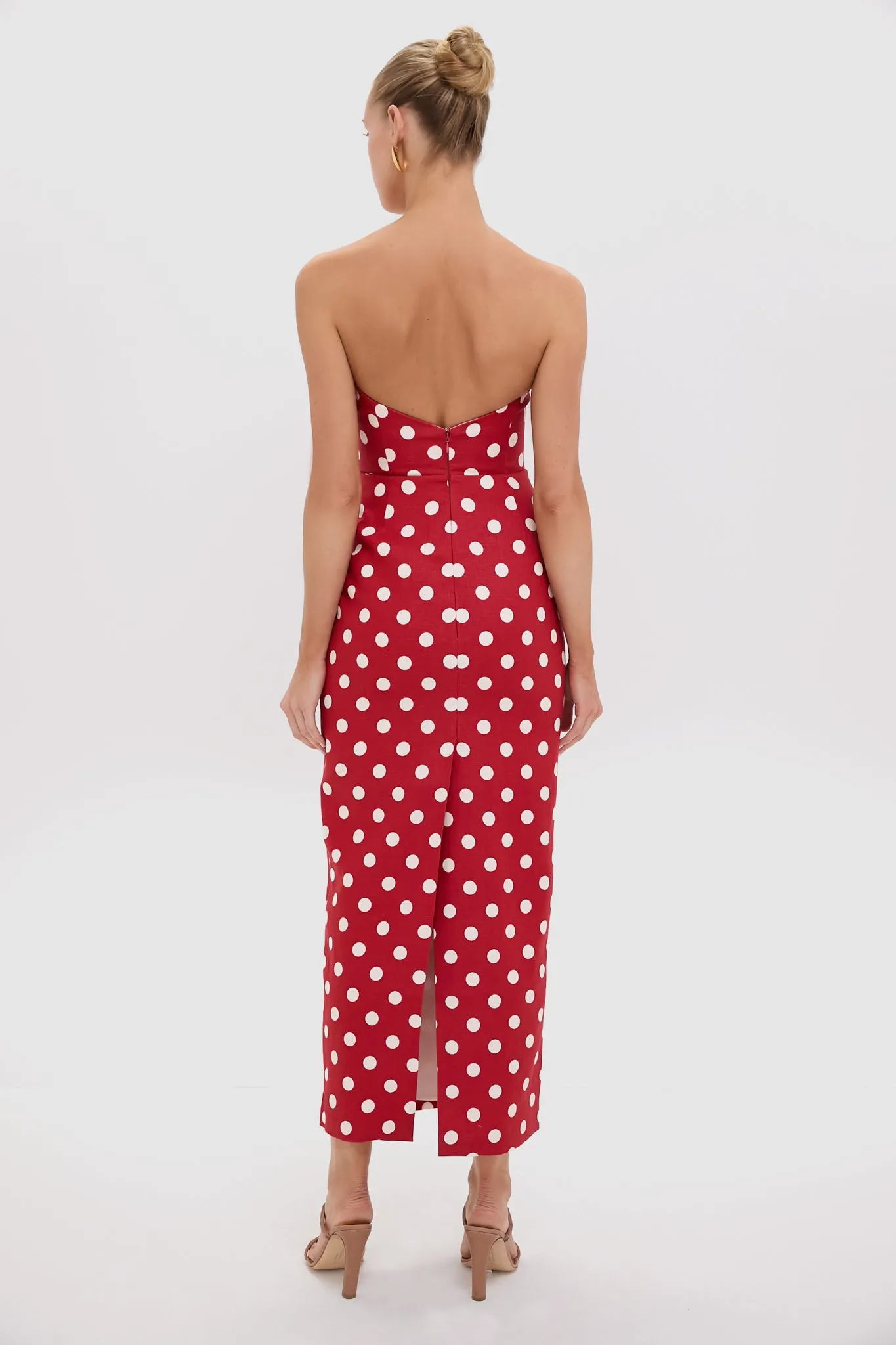 Polka Dot Romeo Strapless Dress