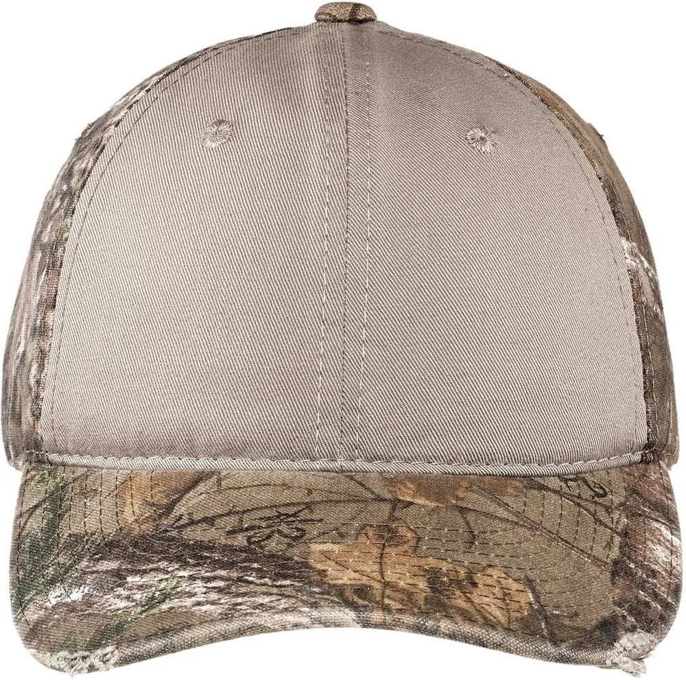Port Authority Camo Cap with Contrast Front