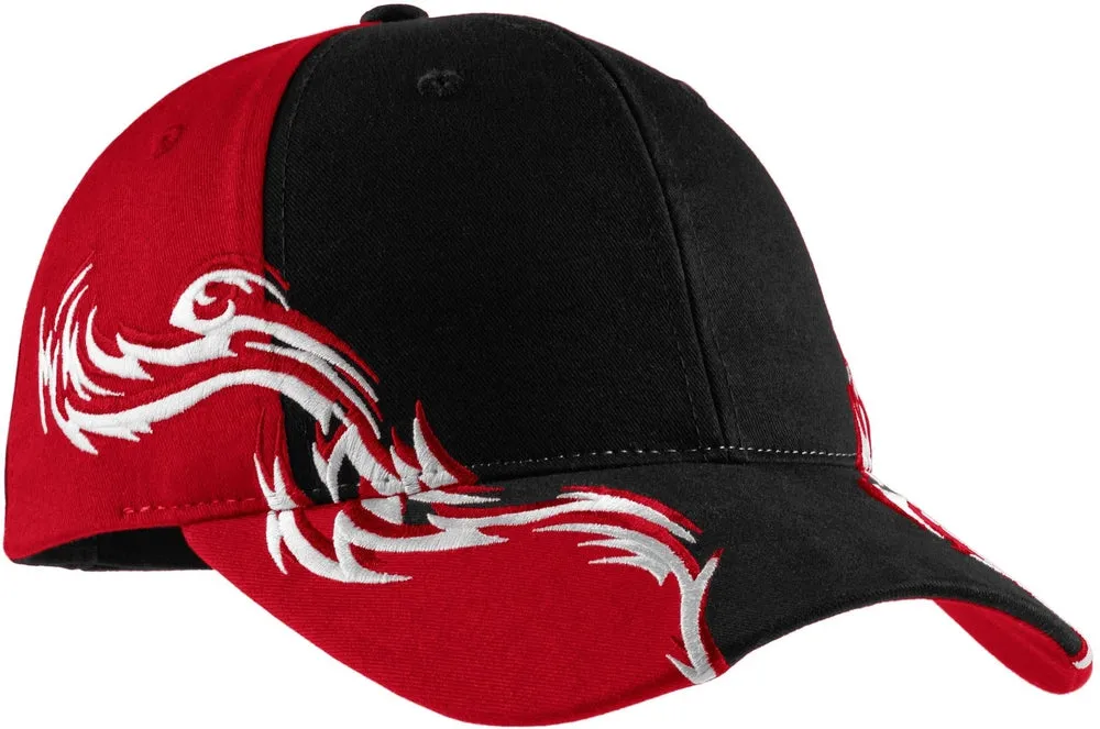 Port Authority Colorblock Racing Cap With Flames