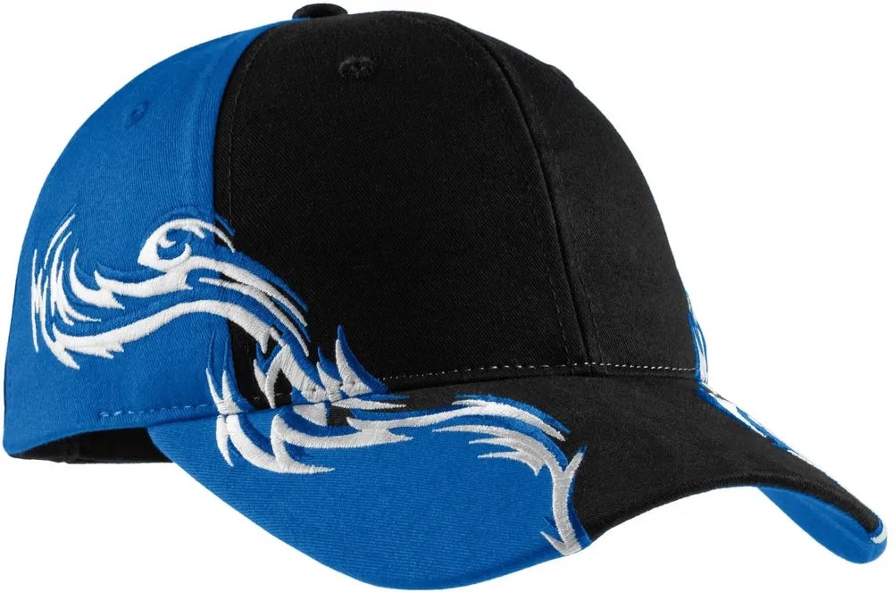Port Authority Colorblock Racing Cap With Flames