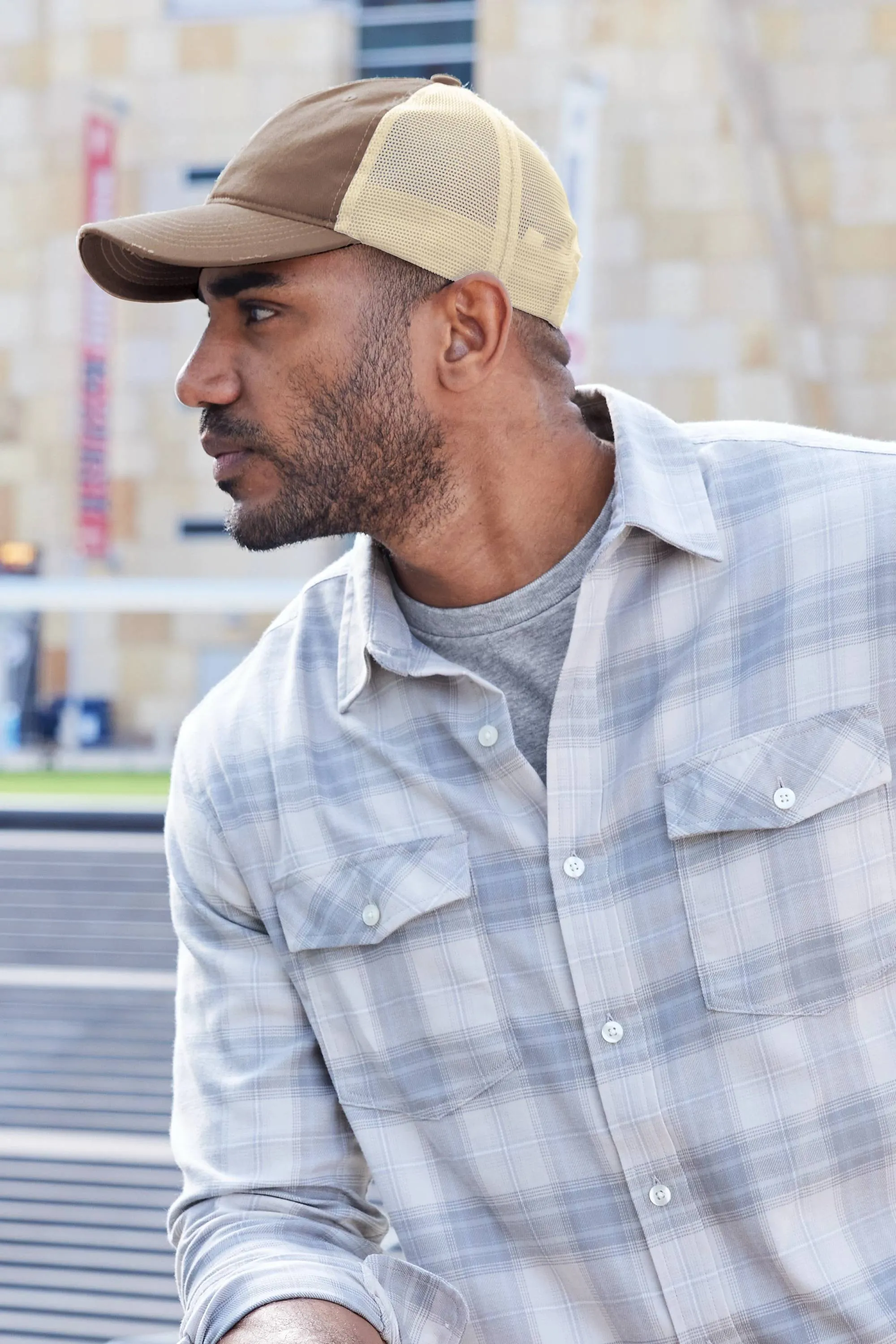 Port Authority Distressed Mesh Back Cap