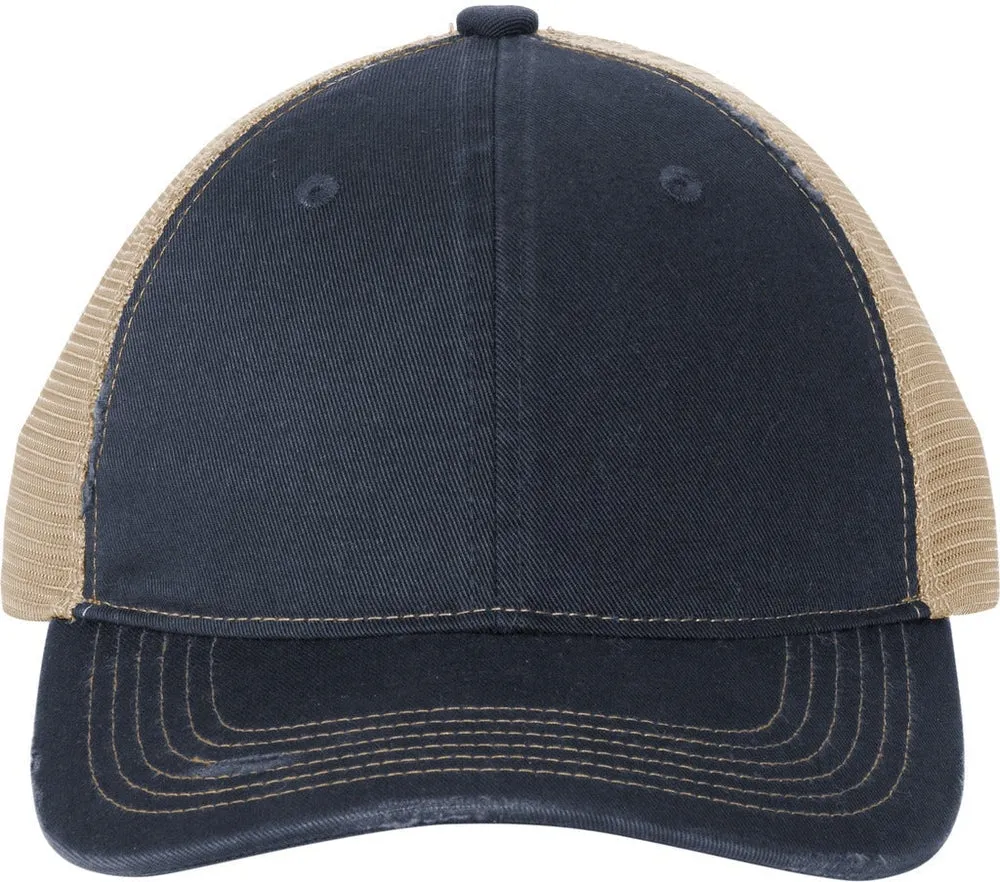 Port Authority Distressed Mesh Back Cap