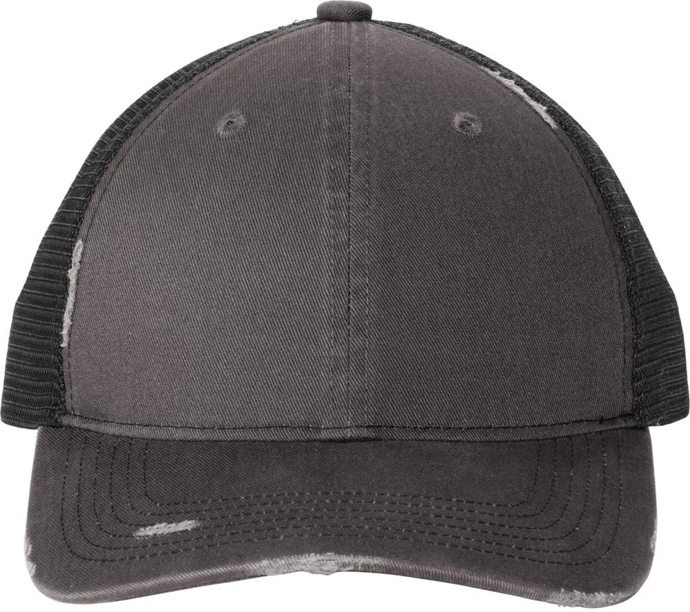 Port Authority Distressed Mesh Back Cap