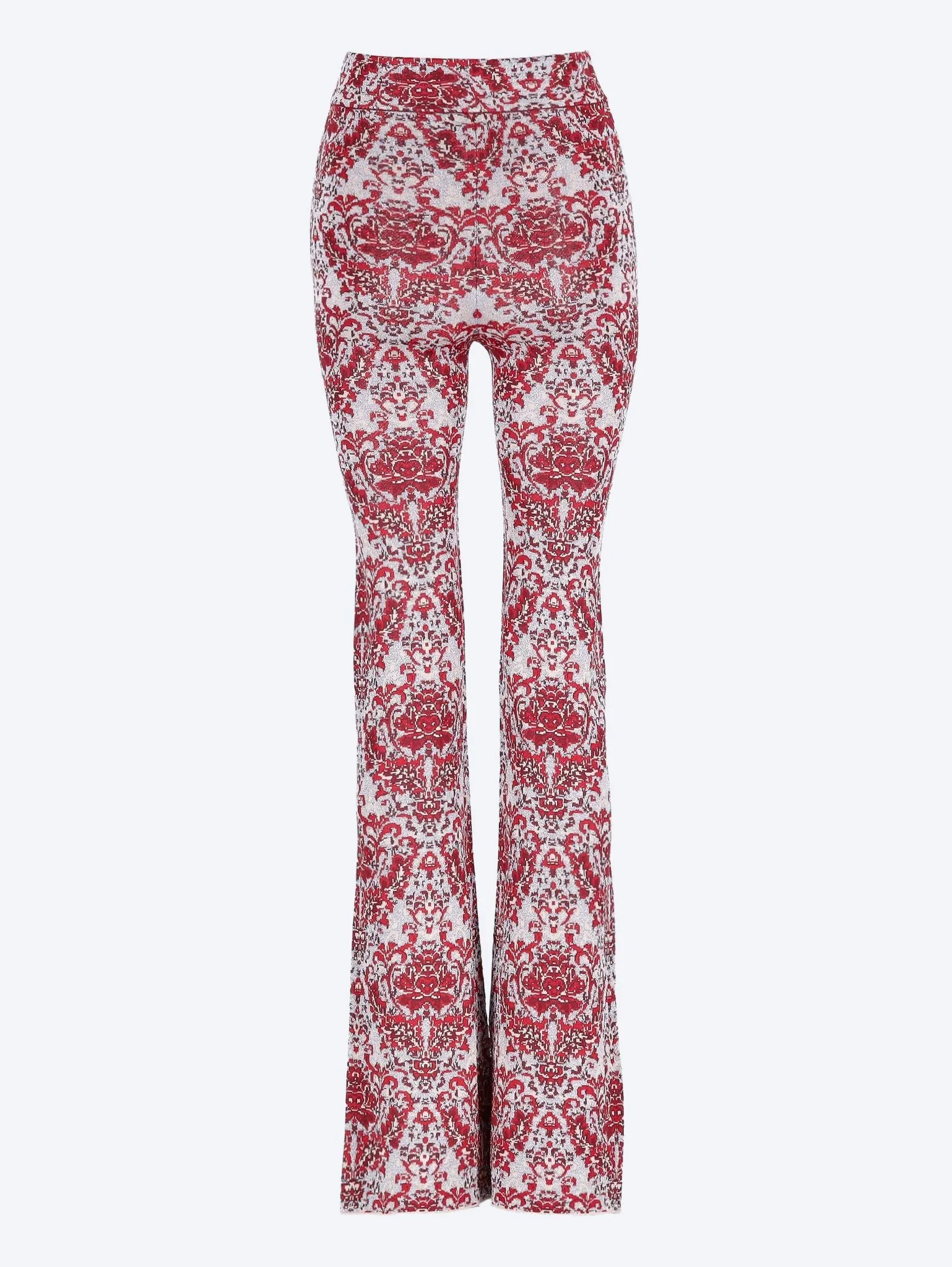Printed straight pants