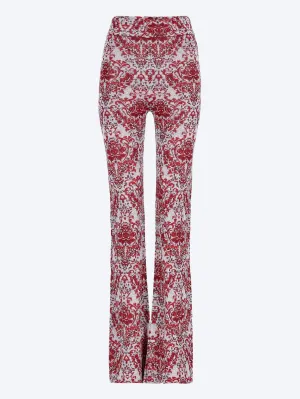 Printed straight pants