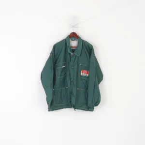 Pro Life Vienna Men M Jacket Green Nylon Waterproof Vintage Baseball Diamond Star Top