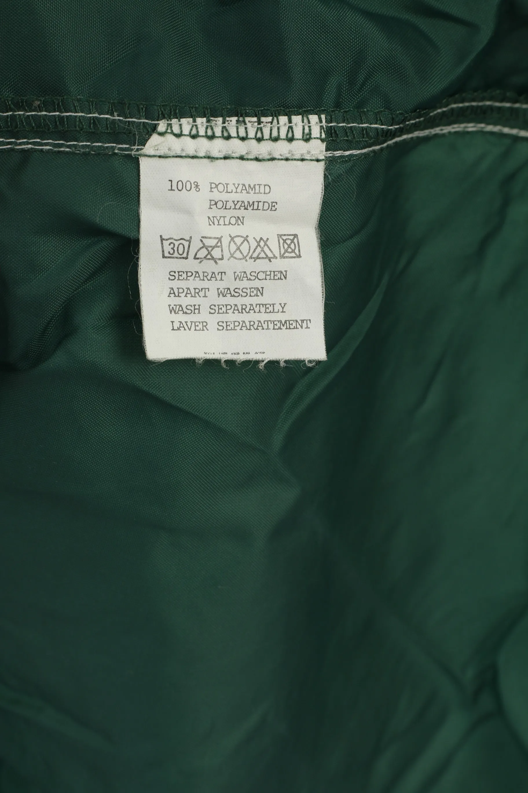 Pro Life Vienna Men M Jacket Green Nylon Waterproof Vintage Baseball Diamond Star Top