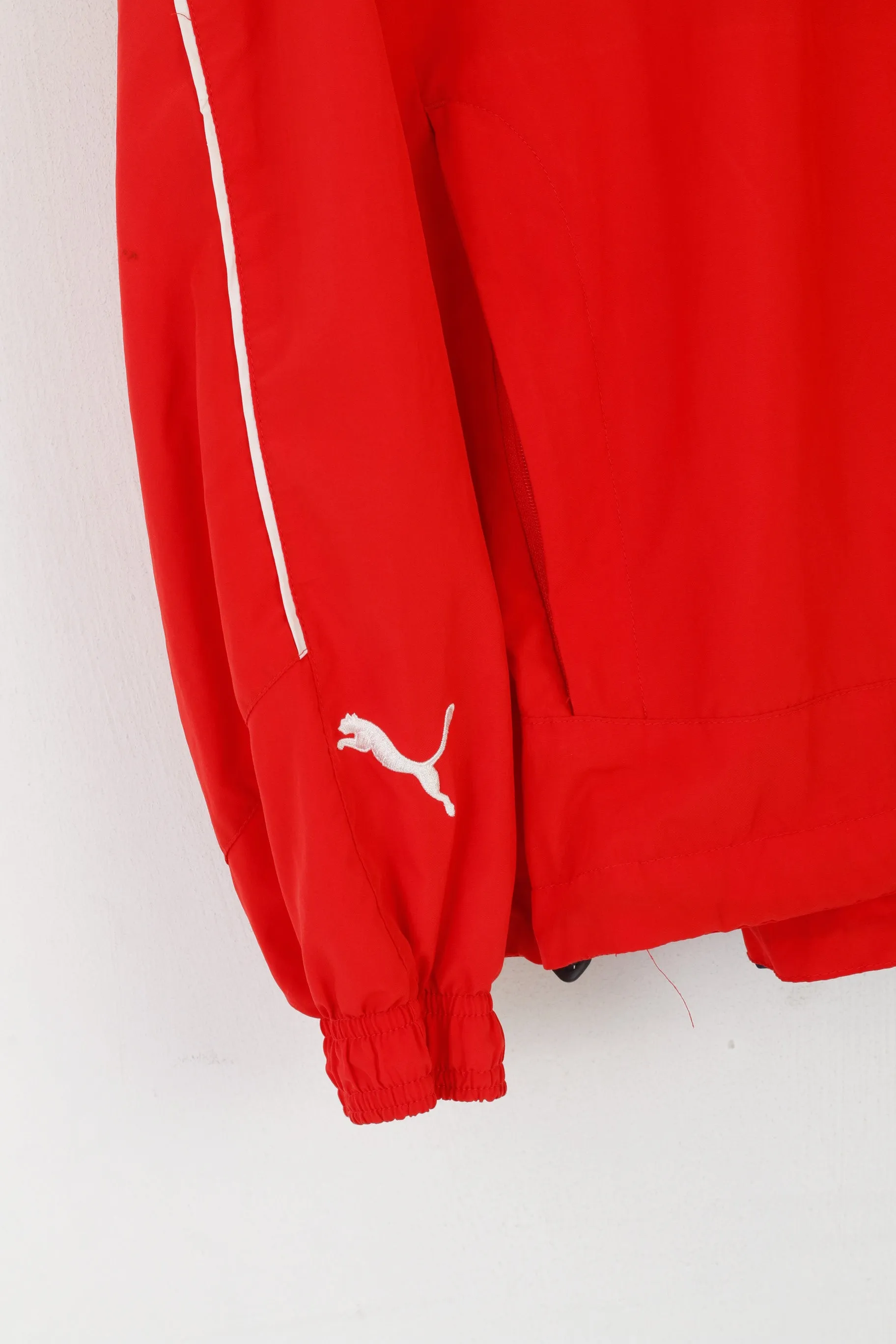 Puma Men L Jacket Red IFK Linköping Friidrott Lightweight Sportswear Zip Up Top