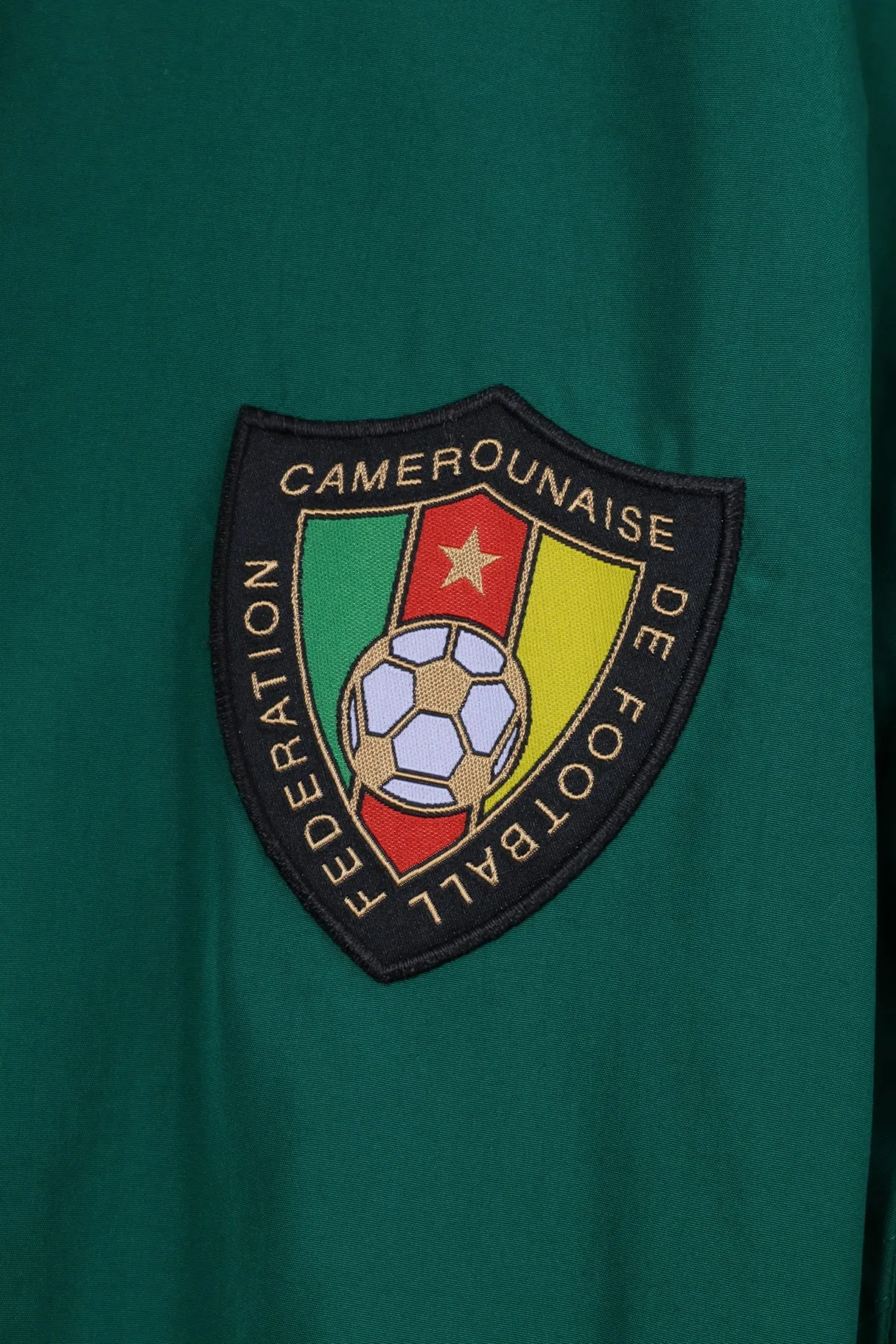 Puma Men M Jacket Green Lightweight Camerounaise De Football Federation Top