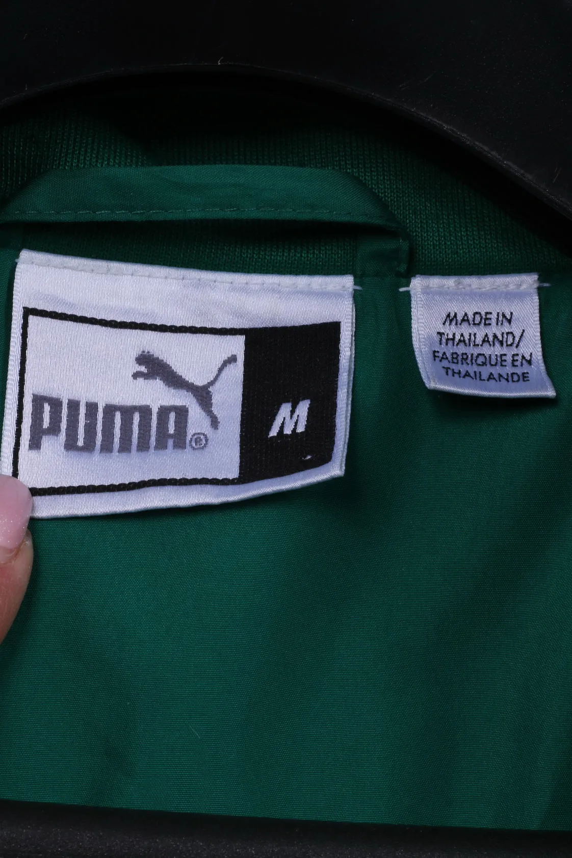 Puma Men M Jacket Green Lightweight Camerounaise De Football Federation Top