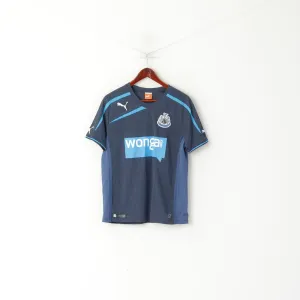 Puma Men S Shirt Navy Newcastle United Football #1 Grandad Jersey Sport Top