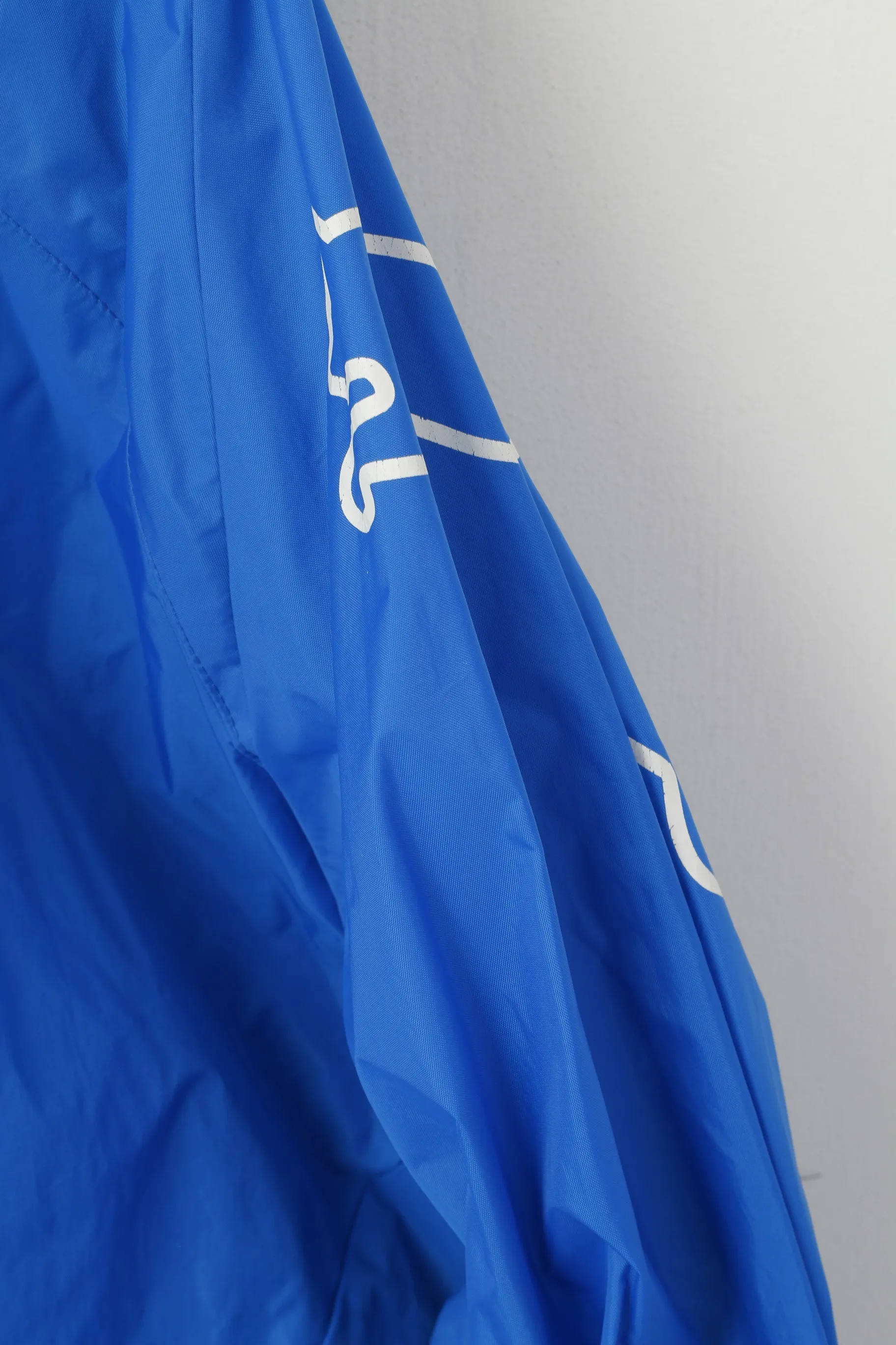 Puma Men XL Jacket Blue Nylon Waterproof Hooded Outdoor Full Zip Top