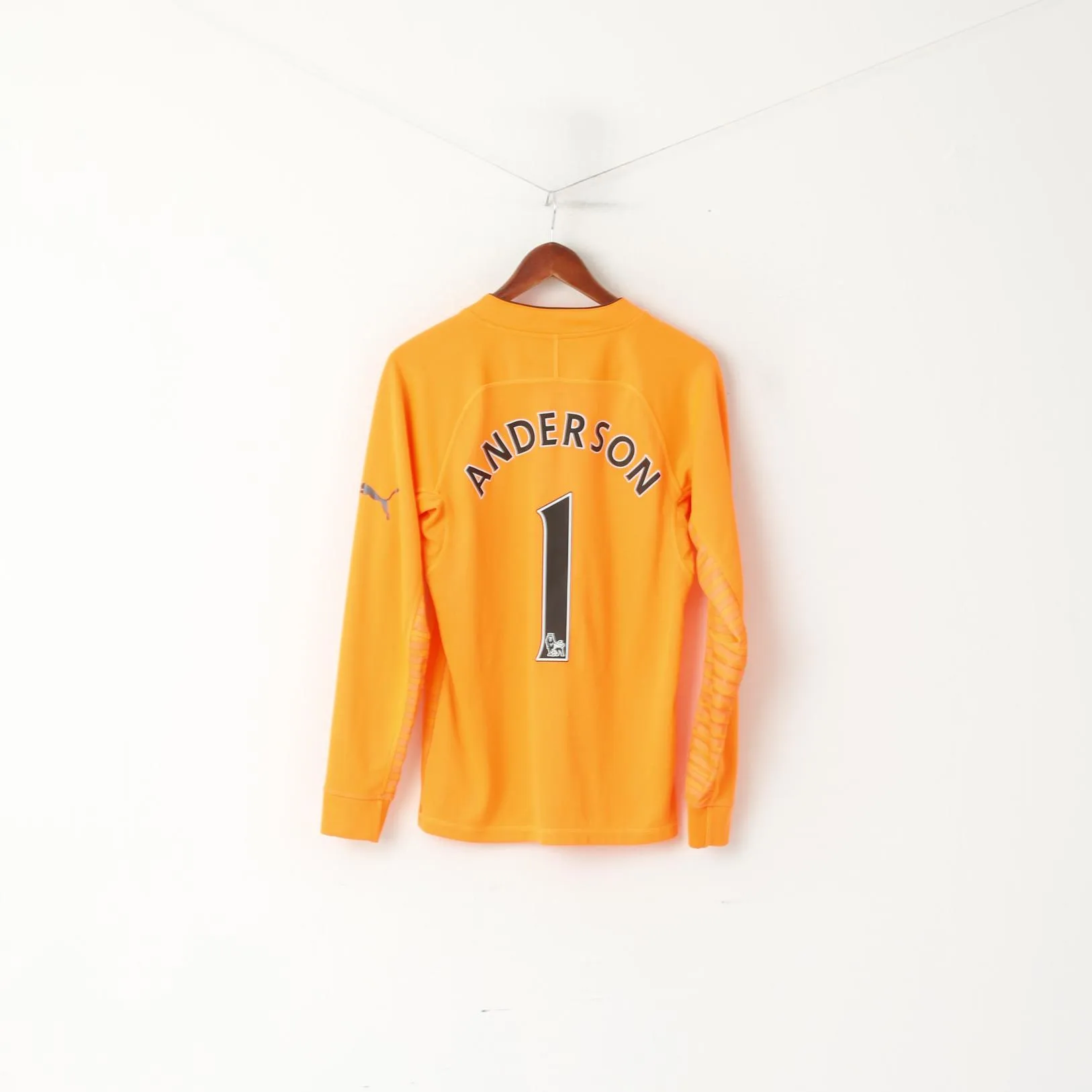 Puma Newcastle United Men S Shirt Orange Neon Football #1 Anderson Jersey Top