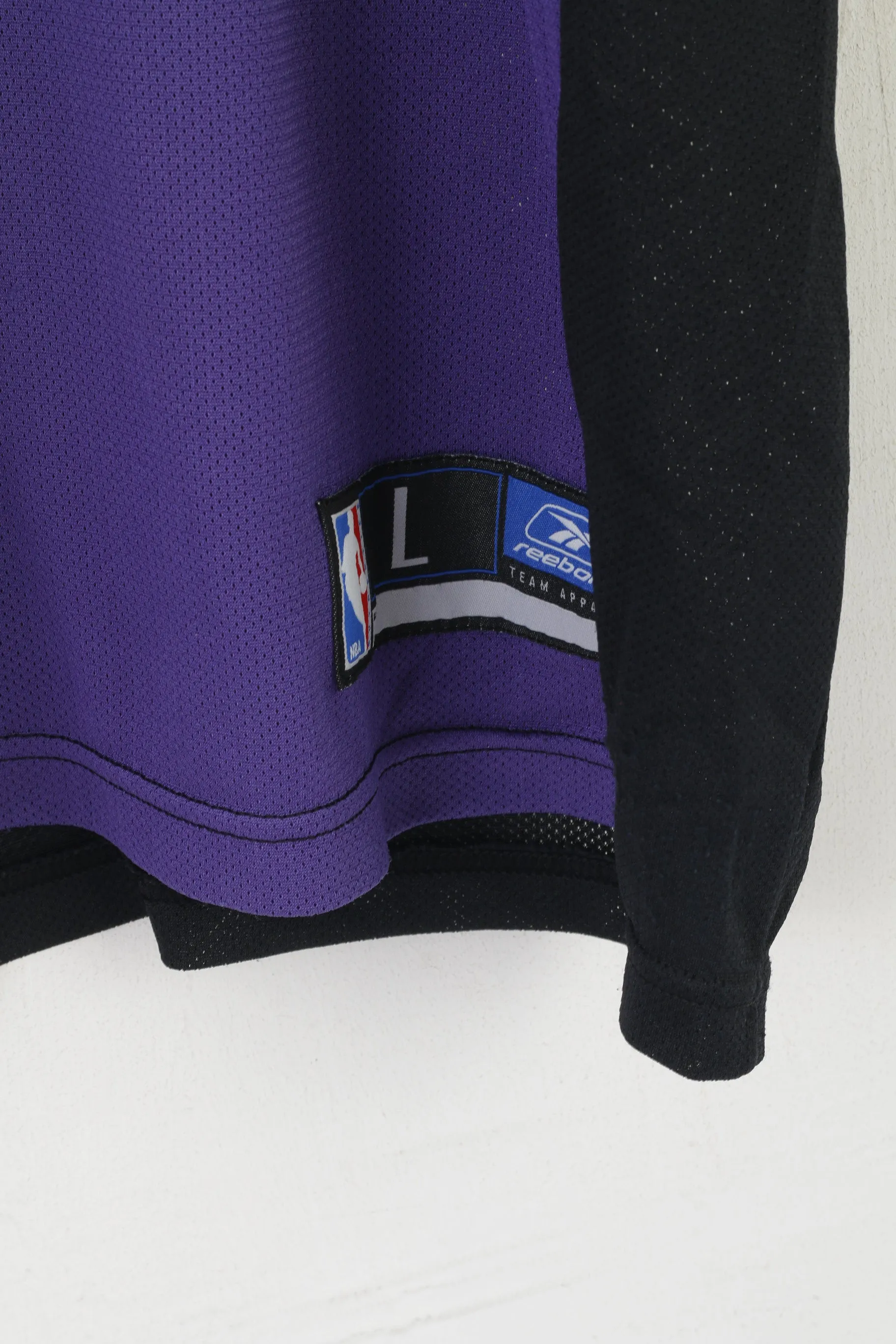 Reebok Men L Shirt Purple Toronto Raptors NBA Jersey #24 Peterson Vintage Top