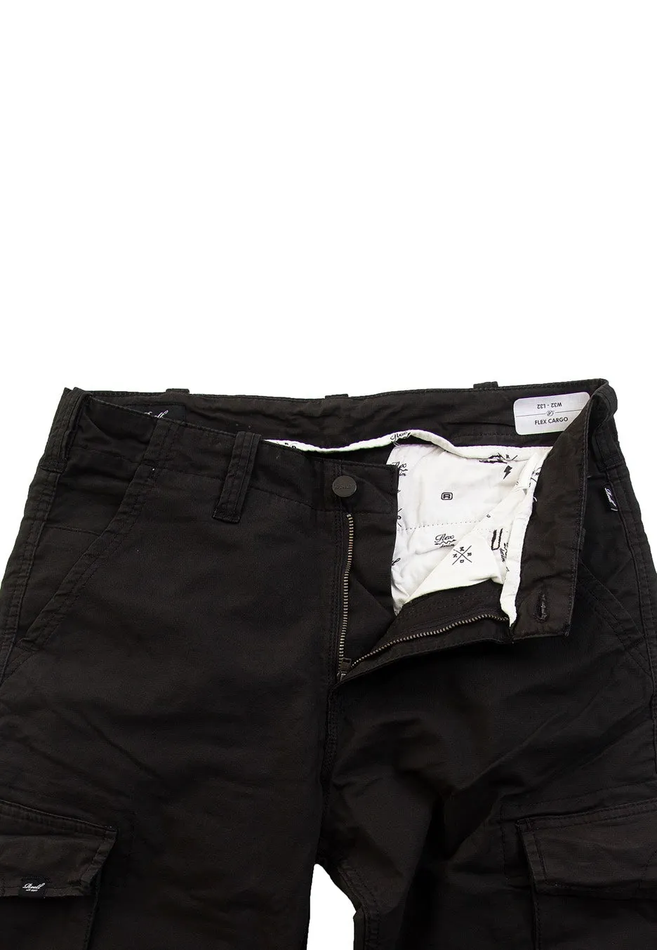 REELL - Flex Cargo LC Black Canvas - Pants