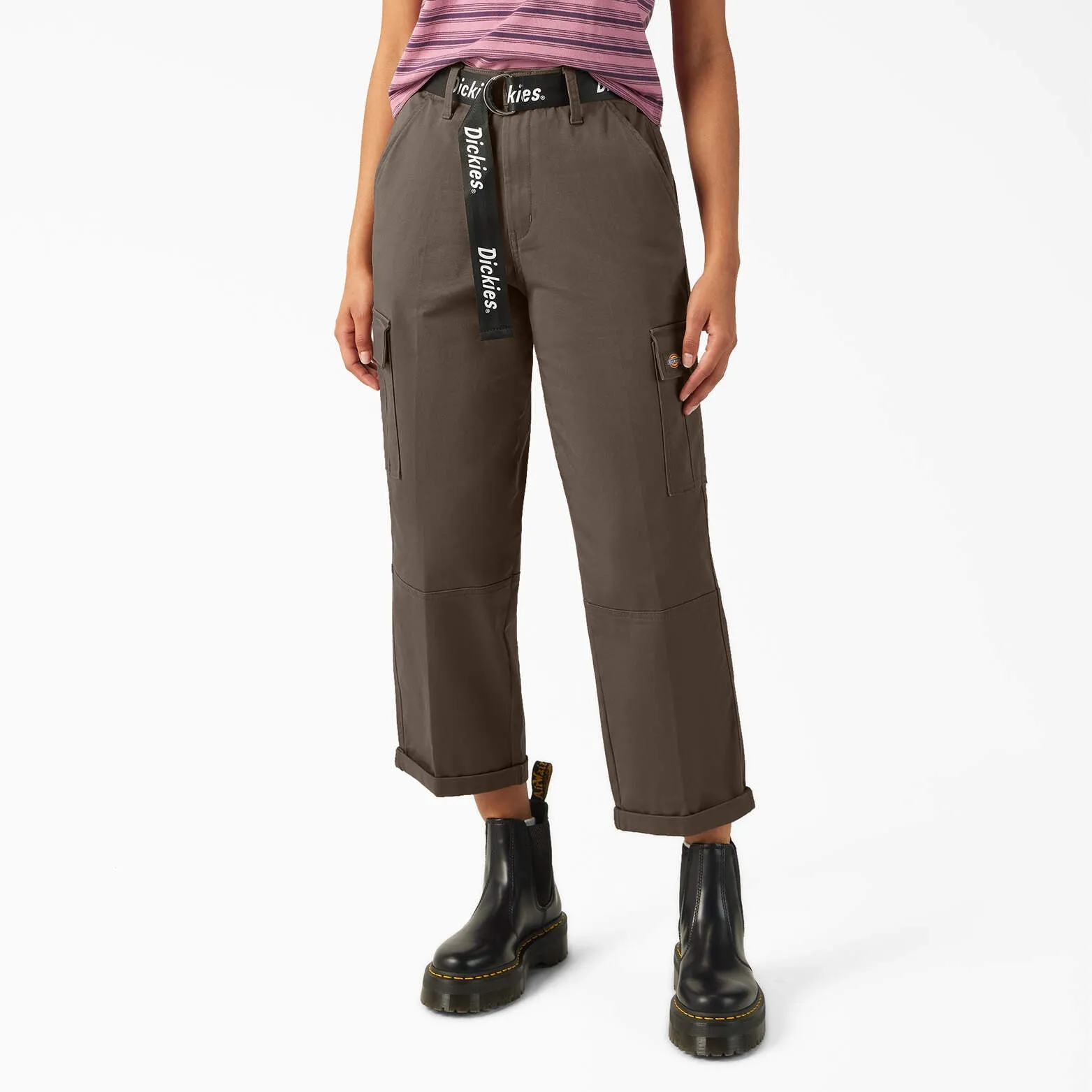 Reformation Dickies Women's Relaxed Fit Cropped Cargo Pants