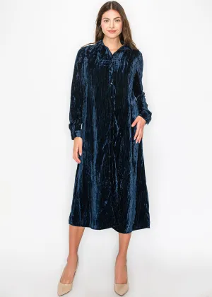 Reformation Ocean Depths Velvet Dress