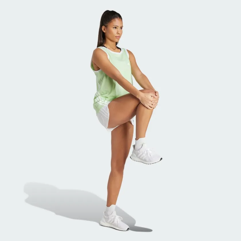 Reformation Women's adidas Pacer Training 3-Stripes Woven High-Rise Shorts