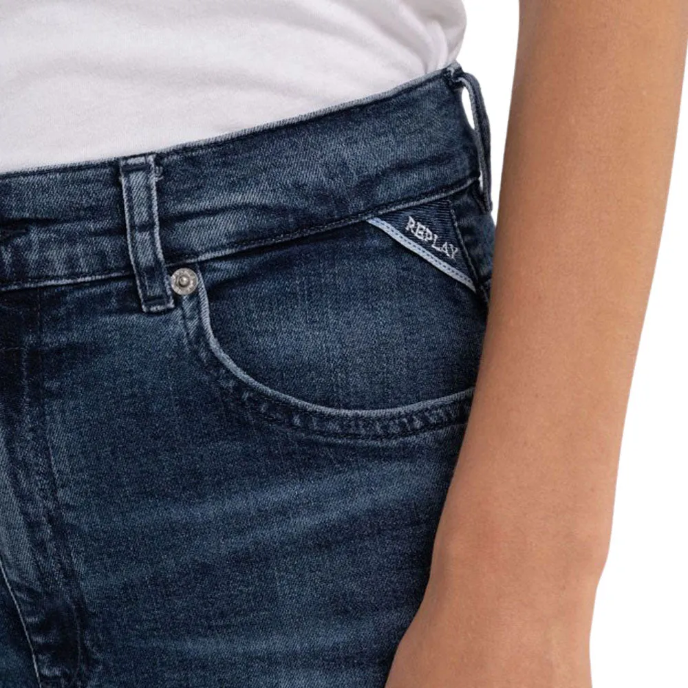 Replay Women's High Waist Tapered Leg Jeans