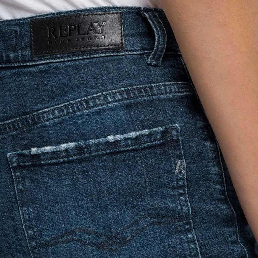 Replay Women's High Waist Tapered Leg Jeans