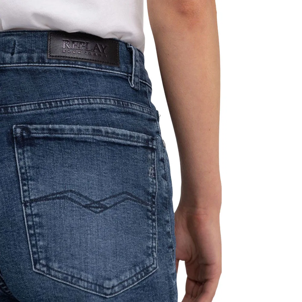 Replay Women's High Waist Tapered Leg Jeans