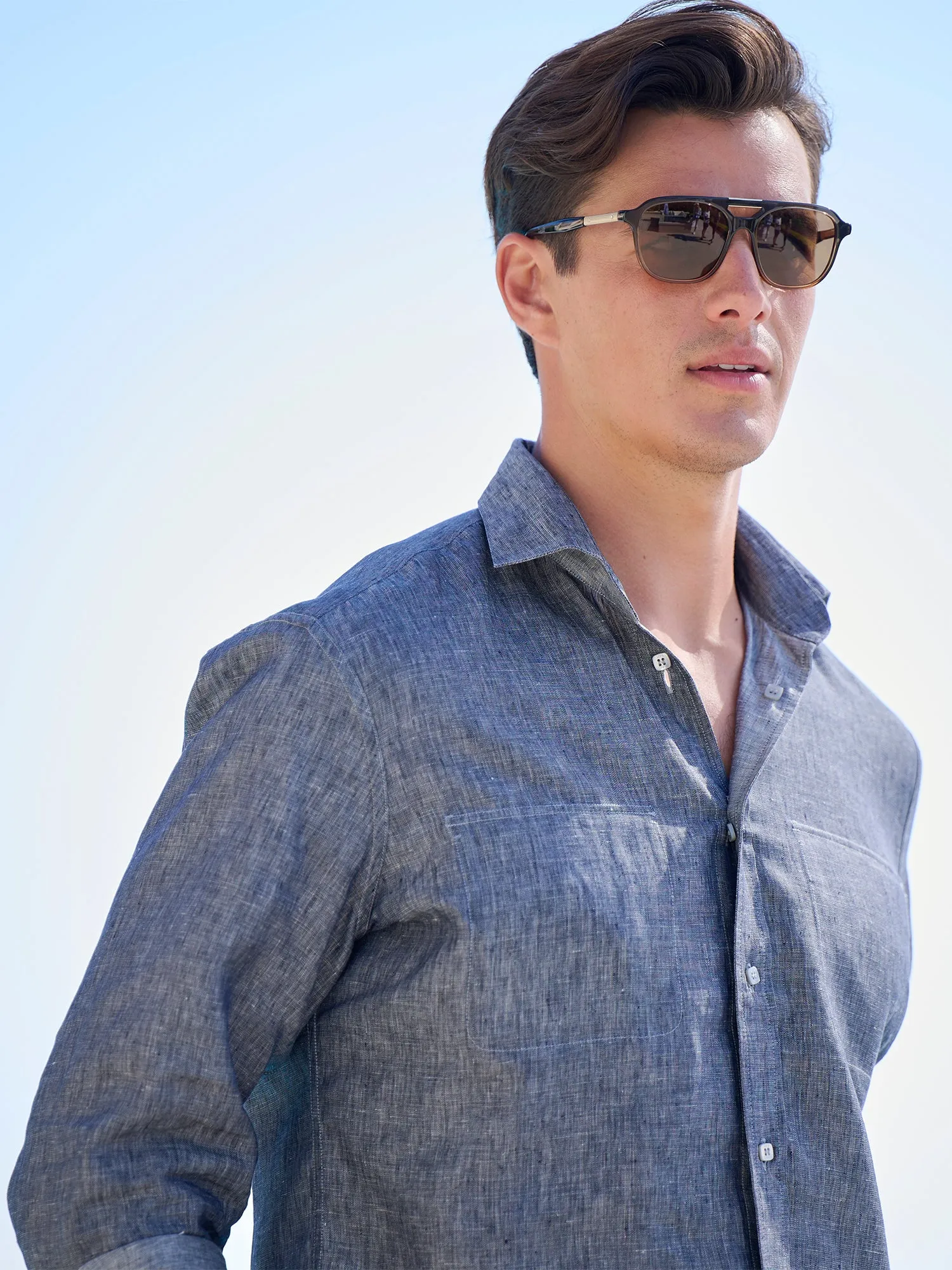 Reversible Linen Shirt