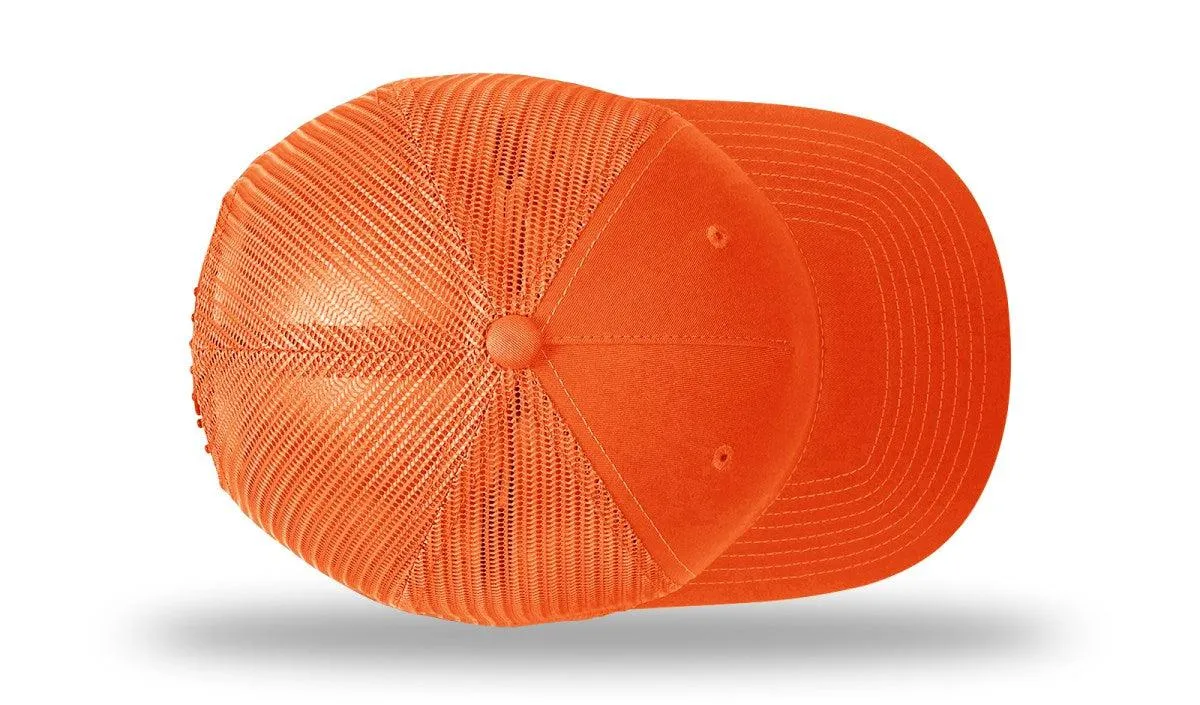 Richardson Blaze Orange Five Panel Trucker