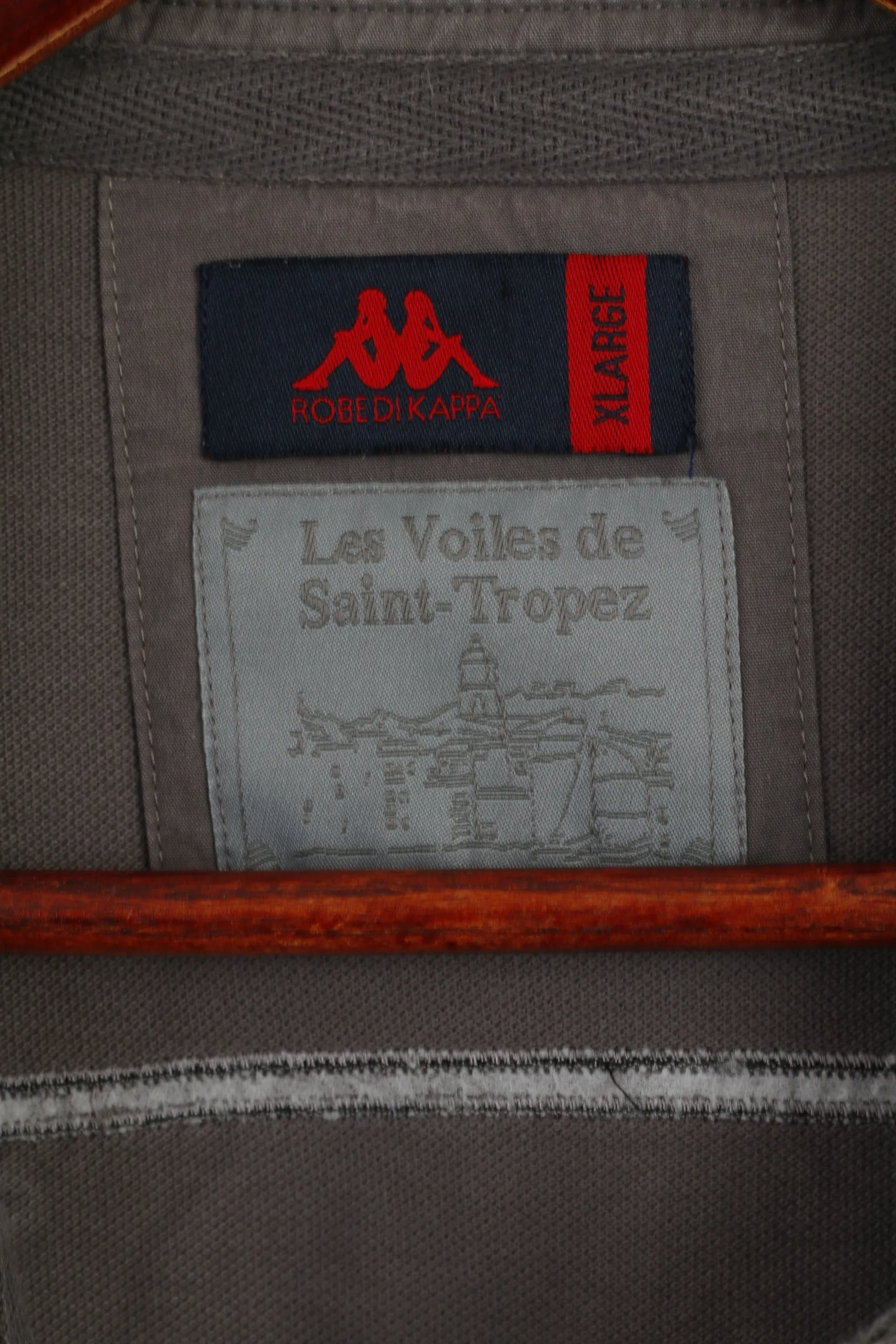 Robe Di Kappa Men XL (L) Polo Shirt Grey Cotton Saint Tropex 2015 Limited Top