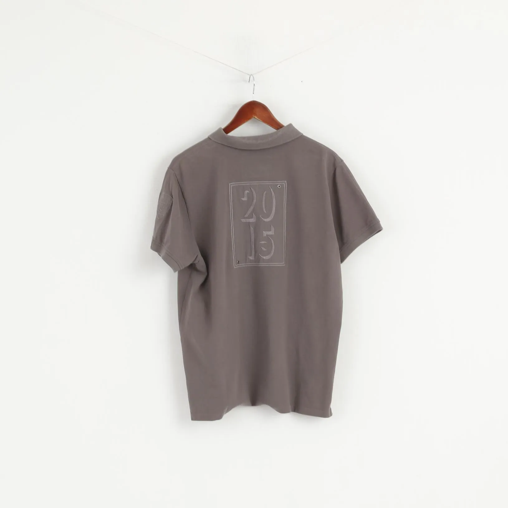 Robe Di Kappa Men XL (L) Polo Shirt Grey Cotton Saint Tropex 2015 Limited Top