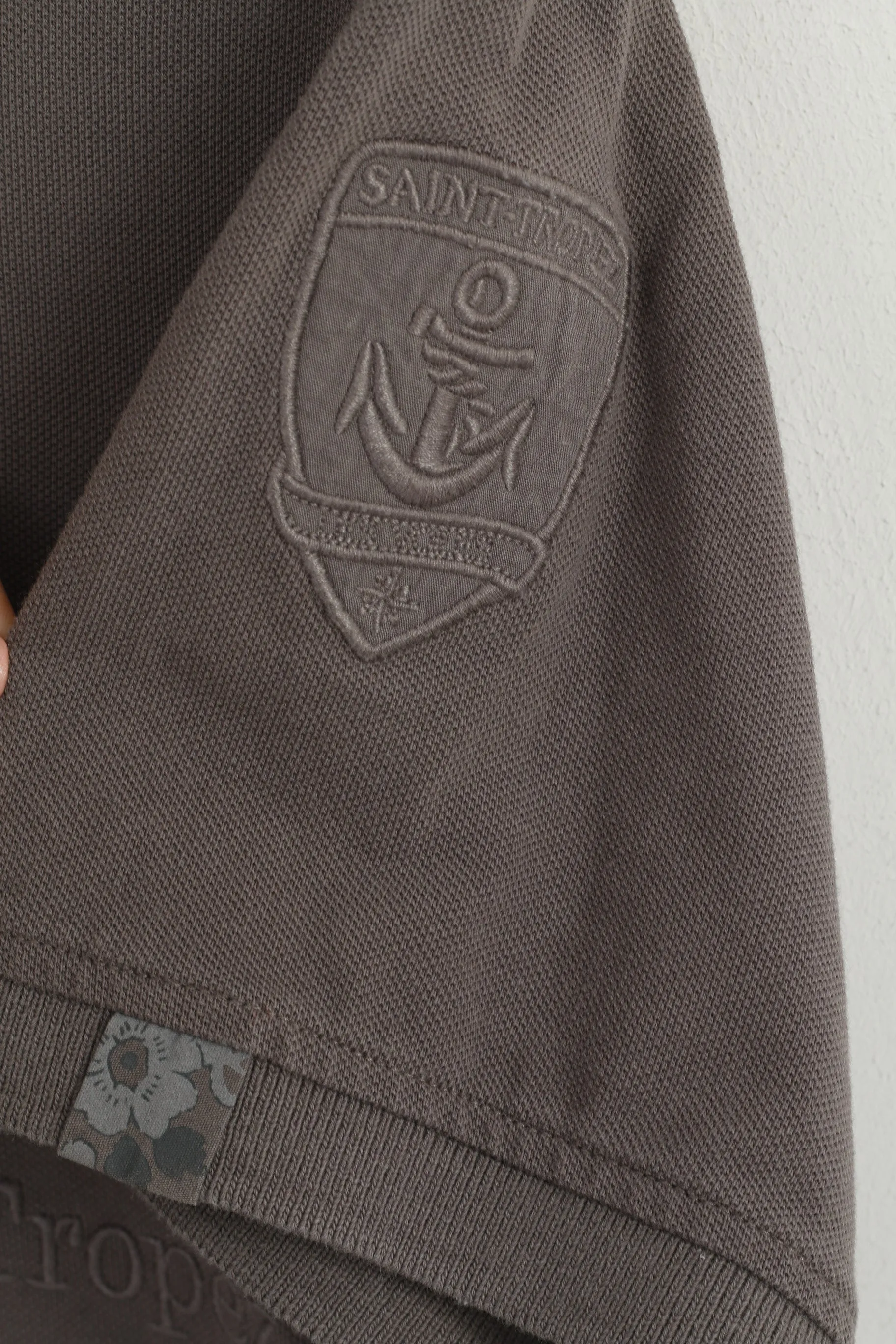 Robe Di Kappa Men XL (L) Polo Shirt Grey Cotton Saint Tropex 2015 Limited Top
