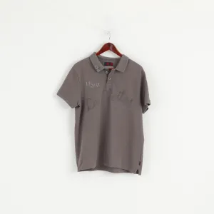 Robe Di Kappa Men XL (L) Polo Shirt Grey Cotton Saint Tropex 2015 Limited Top