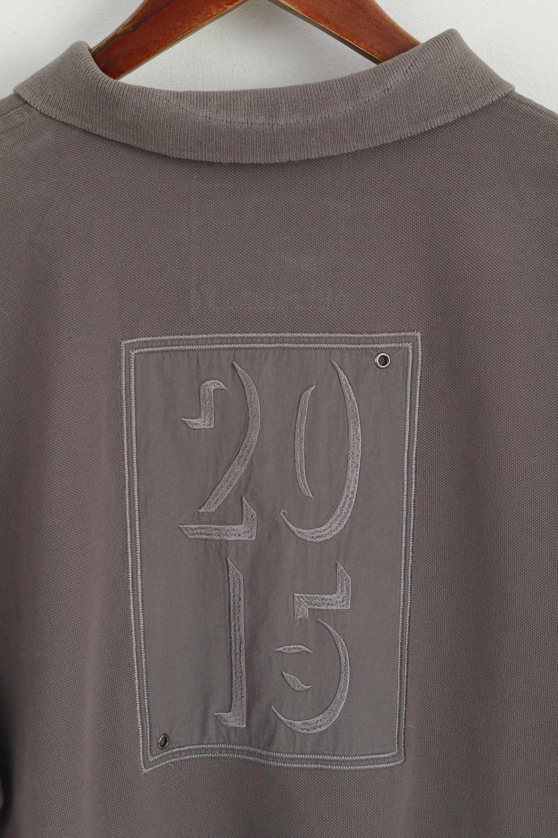 Robe Di Kappa Men XL (L) Polo Shirt Grey Cotton Saint Tropex 2015 Limited Top