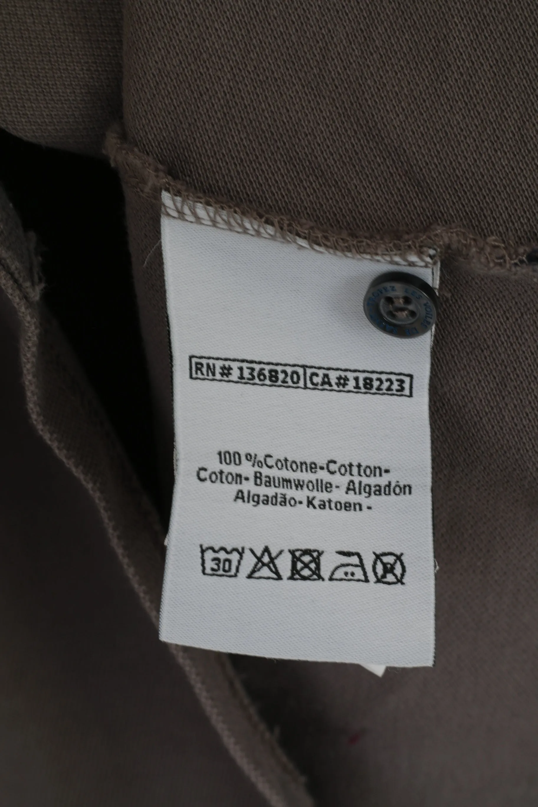 Robe Di Kappa Men XL (L) Polo Shirt Grey Cotton Saint Tropex 2015 Limited Top